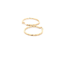 Load image into Gallery viewer, 18K Gold Earrings Hoops Spiral 1.19 grams - Rafant
