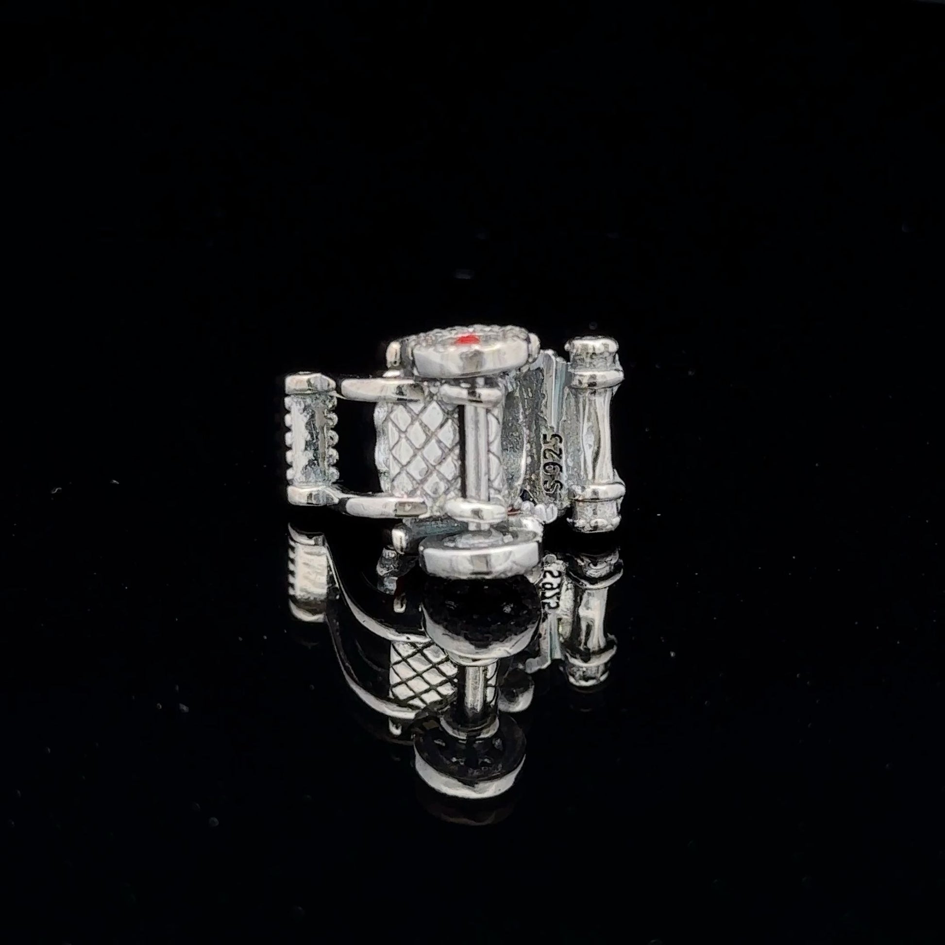 925 Sterling Silver Charm Bead DIY Christmas Holiday For Charm Bracelet Necklace - Rafant