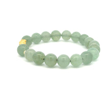 Load image into Gallery viewer, 18K Gold Dragon Pixiu Piyao Lucky Charm Beads Bracelet Gemstones Aventurine 8mm - Rafant
