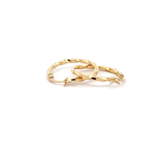 Load image into Gallery viewer, 18K Gold Earrings Hoops 0.94 grams - Rafant
