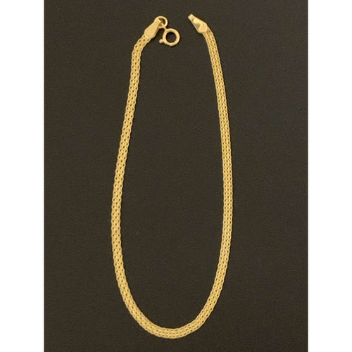 18K Gold Bracelet Bismark Chain Size 7.5 inches 1.46 grams