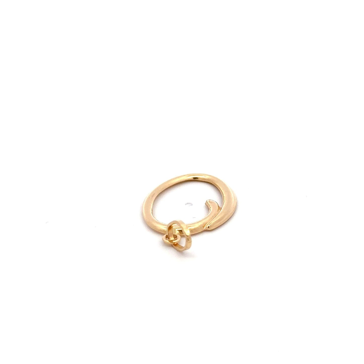 18K Gold Pendant Letter O Initial 1.06 grams - Rafant