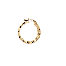 Load image into Gallery viewer, 18K Gold Earrings Hoops 0.94 grams - Rafant
