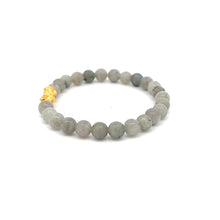 Load image into Gallery viewer, 24K Gold Piyao Pixiu Lucky Charm Bracelet Gemstones Labradorite 6mm - Rafant
