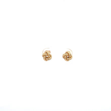 Load image into Gallery viewer, 18K Gold Earrings Stud Knot Small 1.31 grams - Rafant
