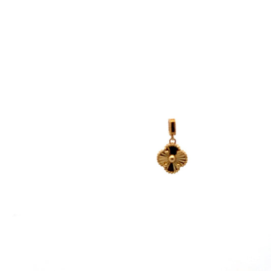 18K Gold Pendant Charm Flower 1.16 grams - Rafant