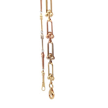 Load image into Gallery viewer, 18K Gold Bracelet U link Tricolor  7.5 inches 2.93 grams - Rafant
