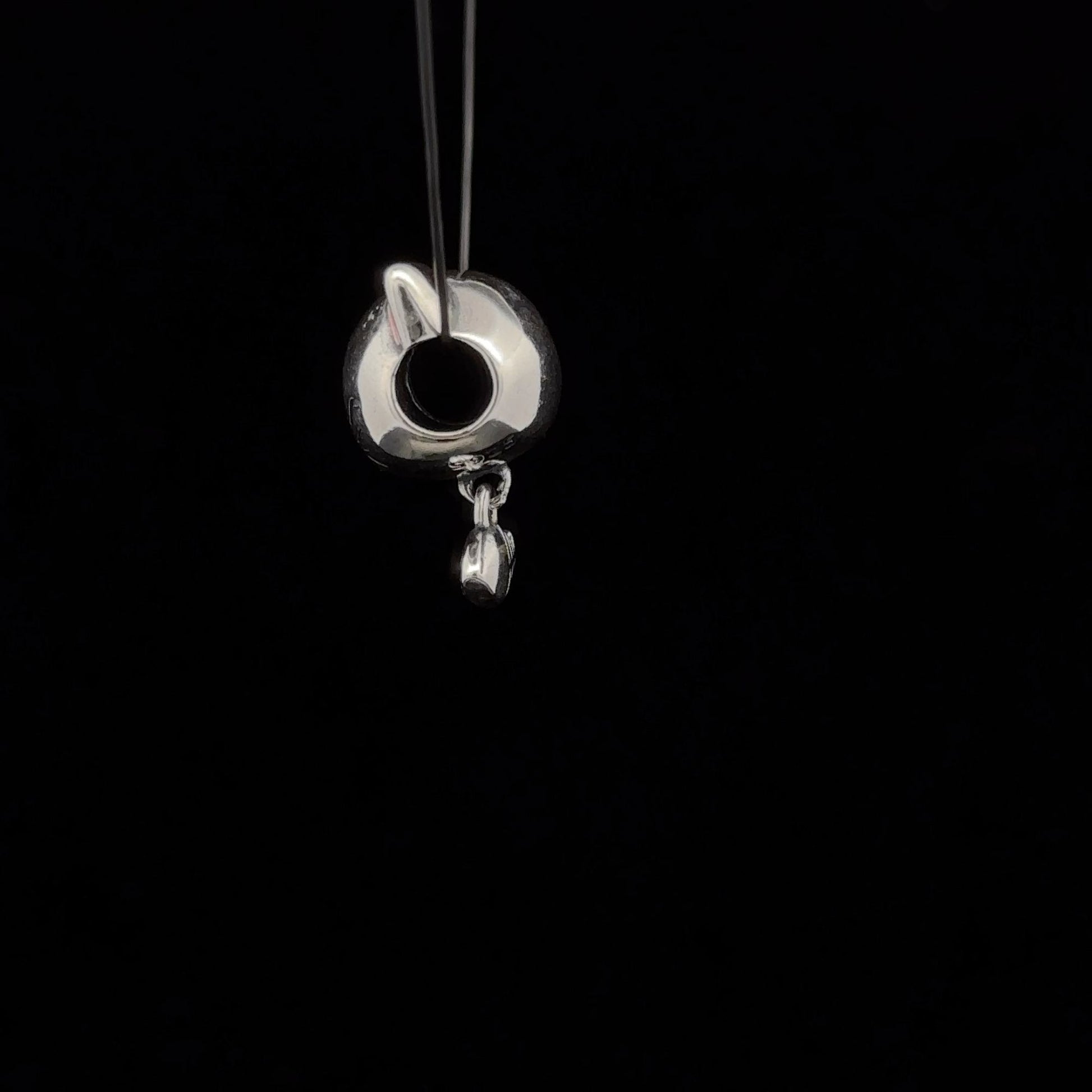 925 Sterling Silver Charm Bead Cat Pet Fishbone For Charm Bracelet Necklace - Rafant