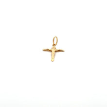 Load image into Gallery viewer, 18K Gold Pendant Cross Religious Jesus Christ 0.72 grams - Rafant
