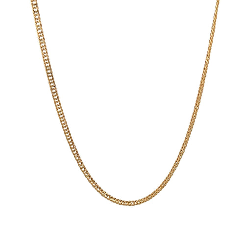18K Gold Necklace Chain Curb 18 inches 2.79 grams - Rafant
