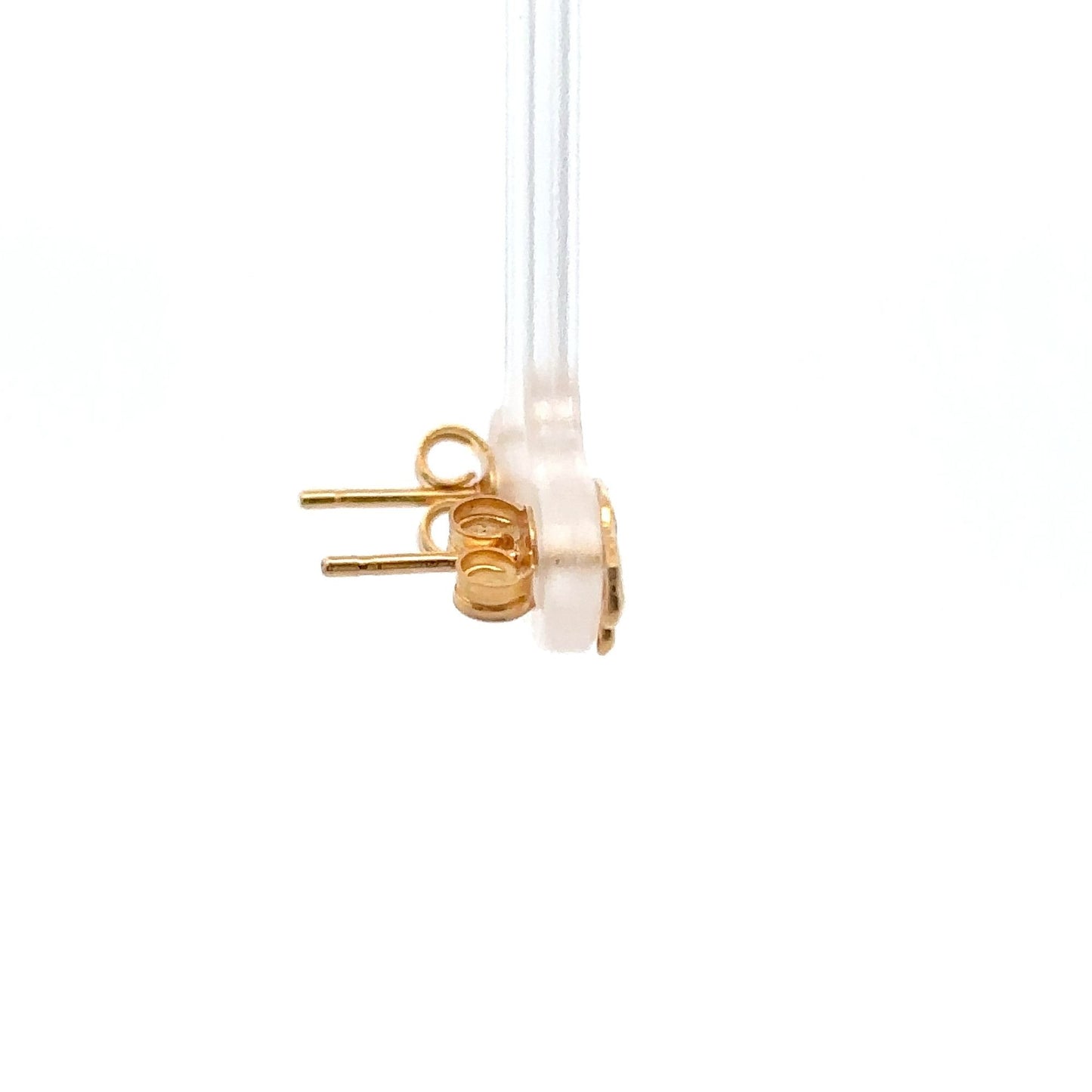 18K Gold Earrings Stud Car 1.47 grams - Rafant
