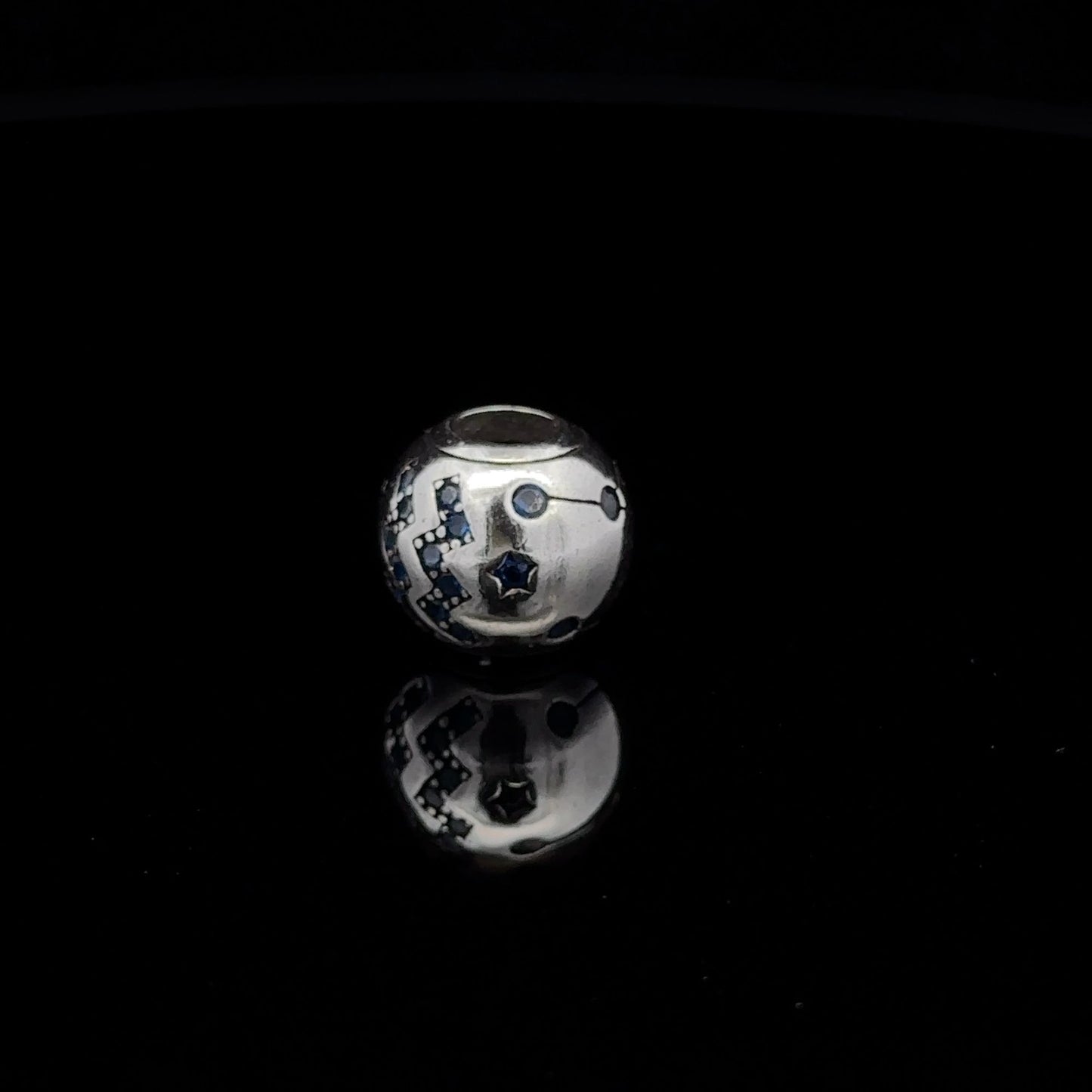 925 Sterling Silver Charm Bead Star For Charm Bracelet Necklace - Rafant