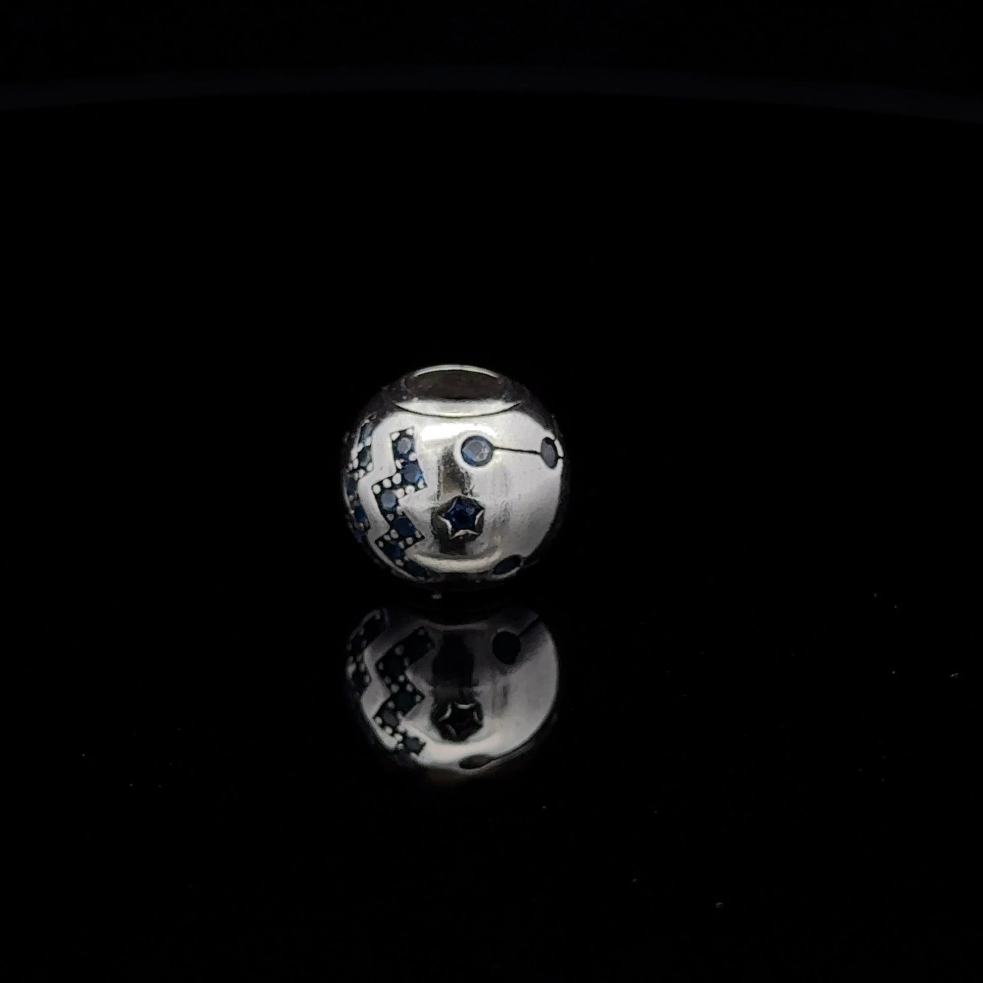 925 Sterling Silver Charm Bead Star For Charm Bracelet Necklace - Rafant