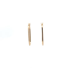 Load image into Gallery viewer, 18K Gold Earrings Oval hoops - Rafant
