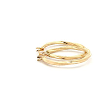 Load image into Gallery viewer, 18K Gold Earrings Hoops Spiral 1.22 grams - Rafant
