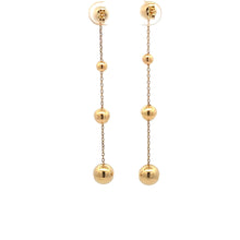 Load image into Gallery viewer, 18K Gold Earrings Stud Dangling Balls  Two Ways 2.92 grams - Rafant
