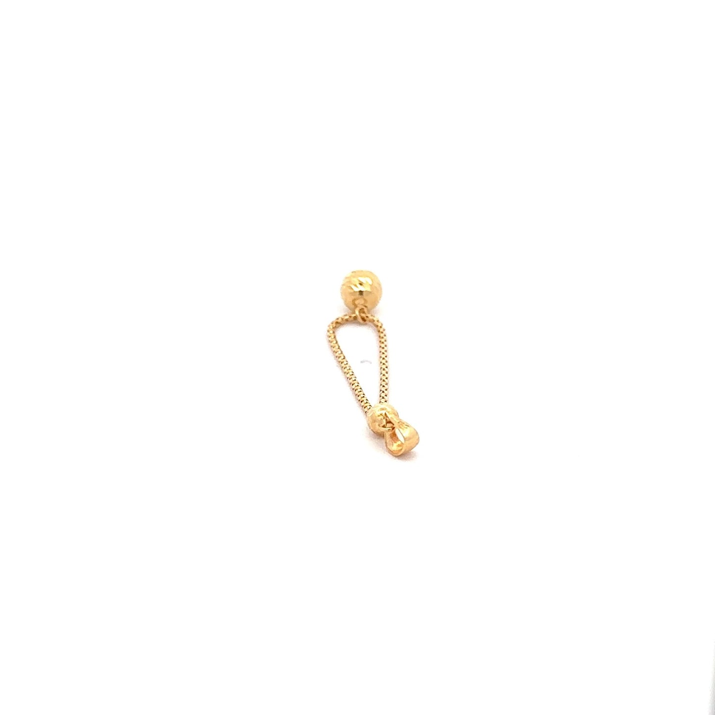 18K Gold Pendant Charm Ball 0.92 grams - Rafant