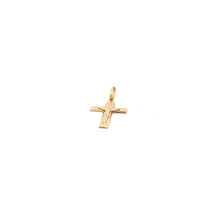 Load image into Gallery viewer, 18K Gold Pendant Religious Cross Jesus Christ 1 gram - Rafant
