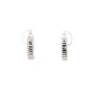 Load image into Gallery viewer, 18K White Gold Earrings Huggies Very Tiny 1.08 grams - Rafant
