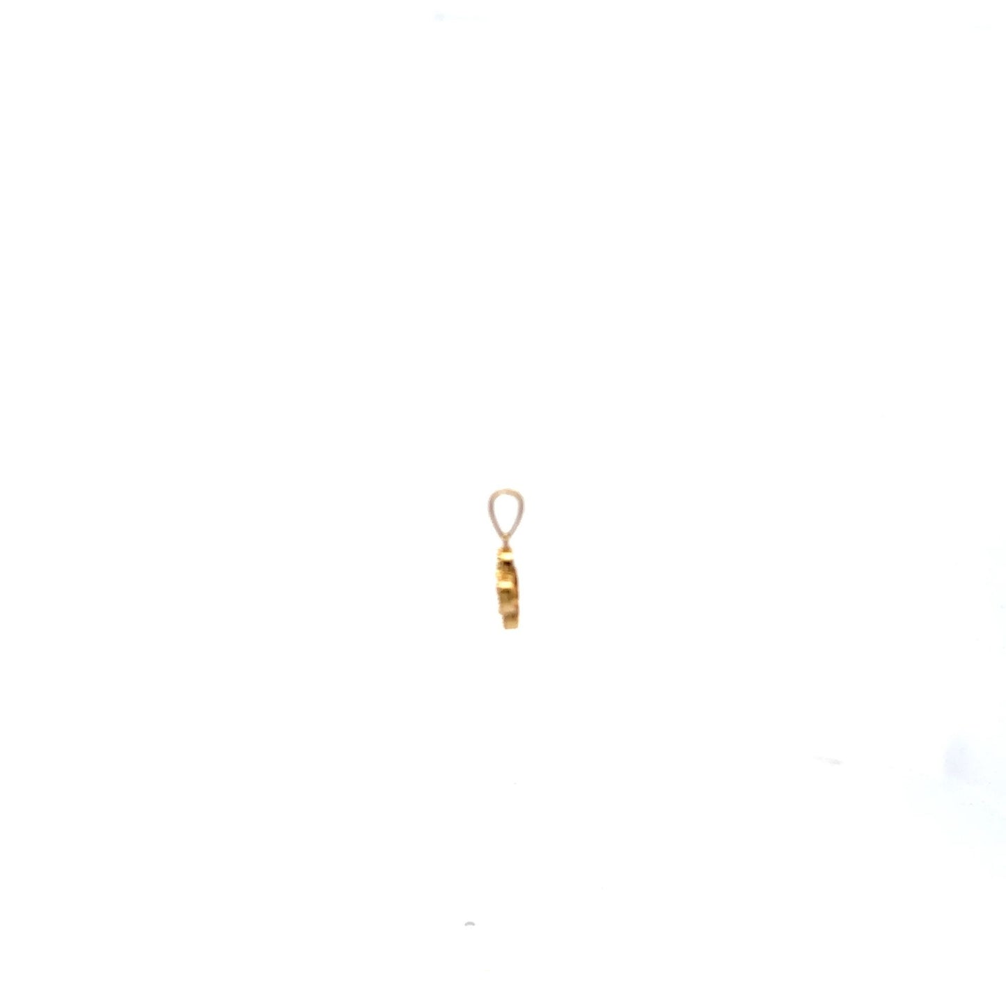 18K Gold Pendant Charm Flower Small - Rafant