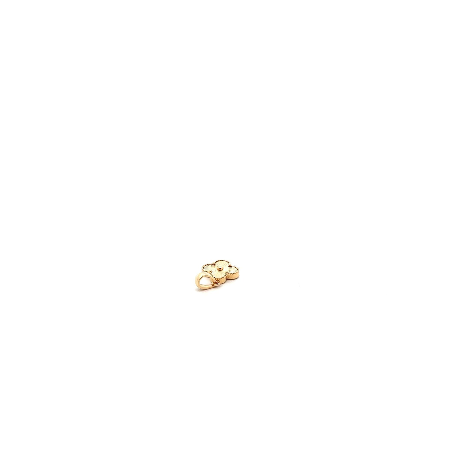 18K Gold Pendant Charm Flower Small - Rafant