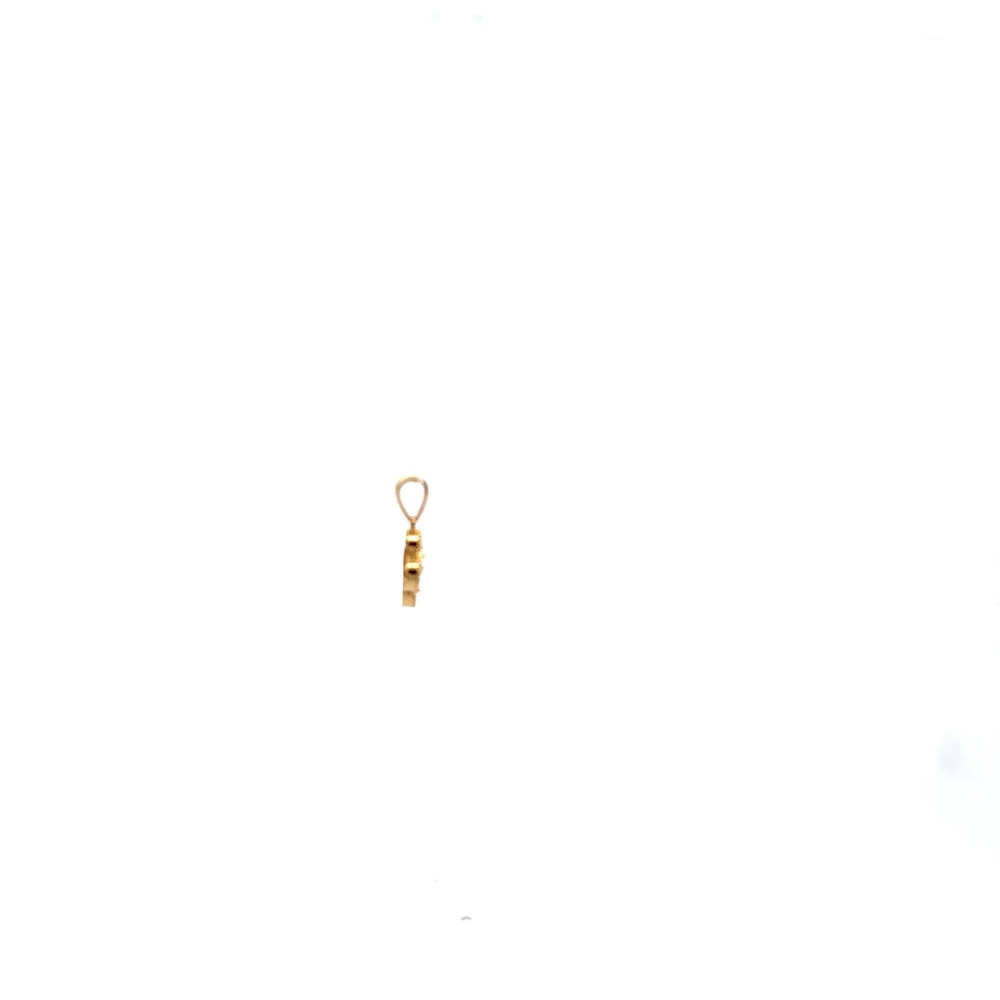 18K Gold Pendant Charm Flower Small - Rafant