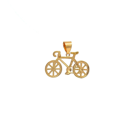 18K Gold Pendant Bicycle 1.92grams - Rafant