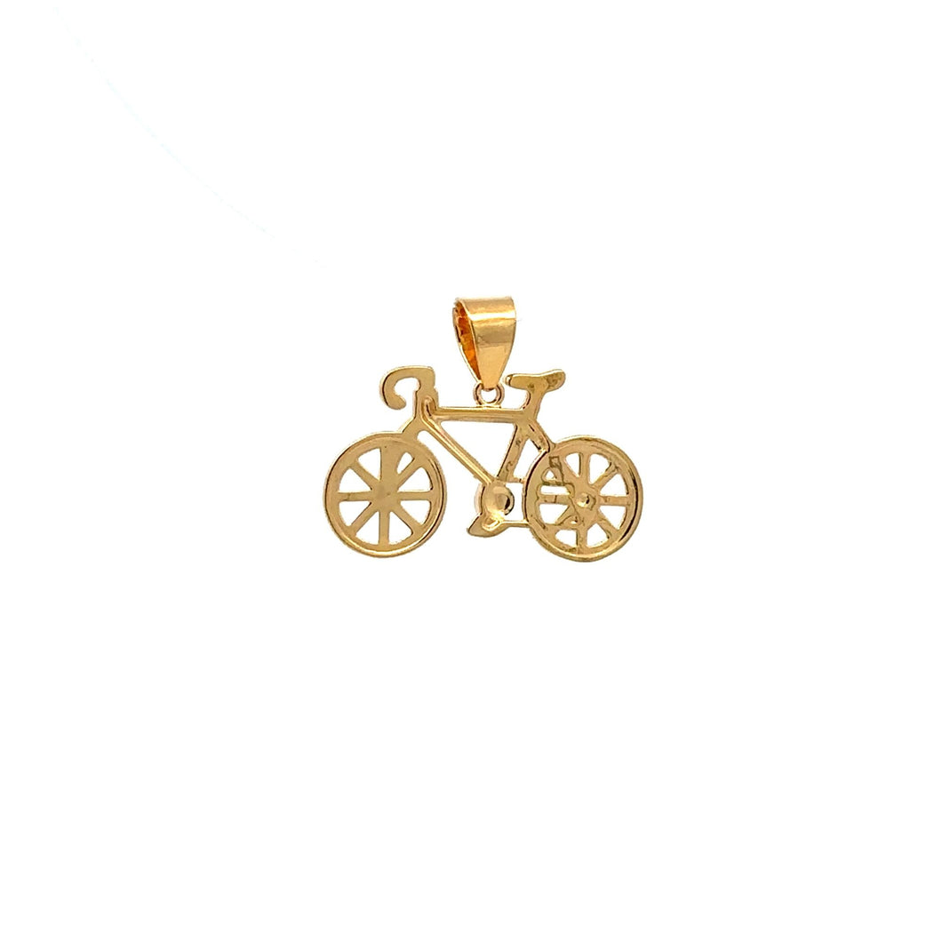18K Gold Pendant Bicycle 1.92grams - Rafant