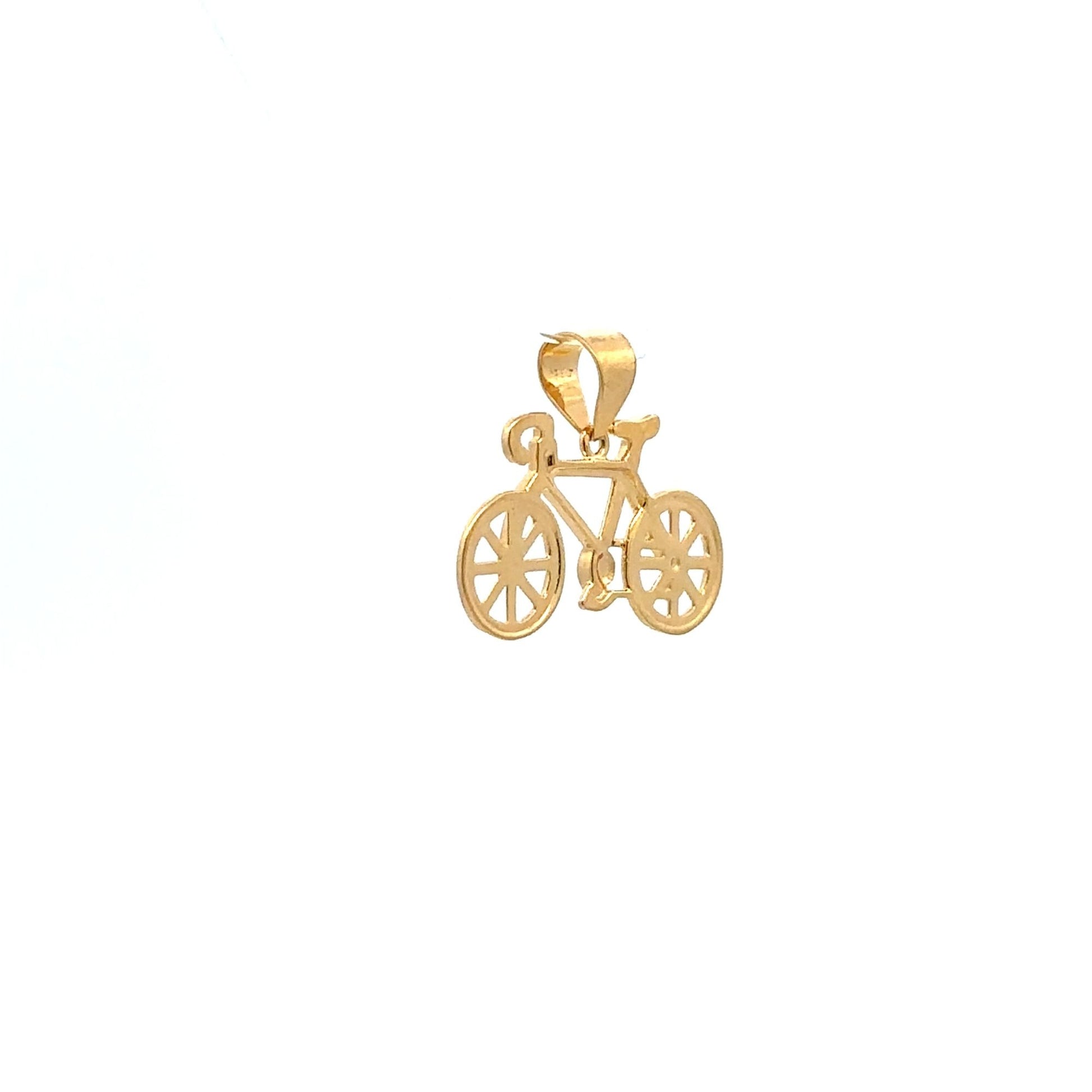 18K Gold Pendant Bicycle 1.92grams - Rafant