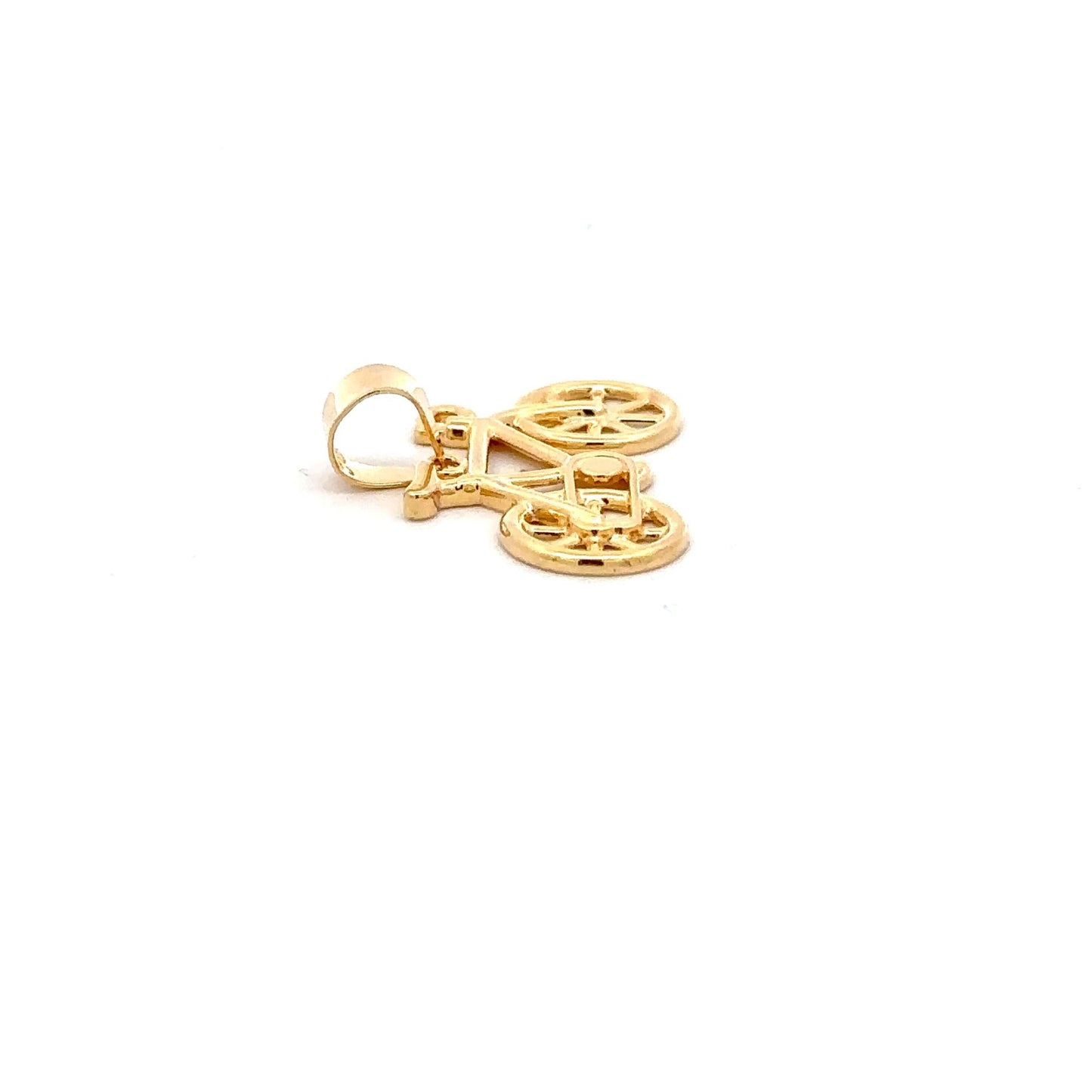 18K Gold Pendant Bicycle 1.92grams - Rafant
