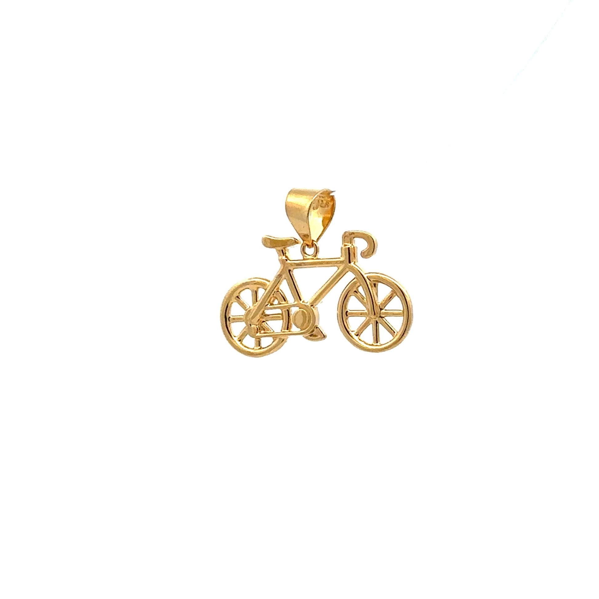 18K Gold Pendant Bicycle 1.92grams - Rafant