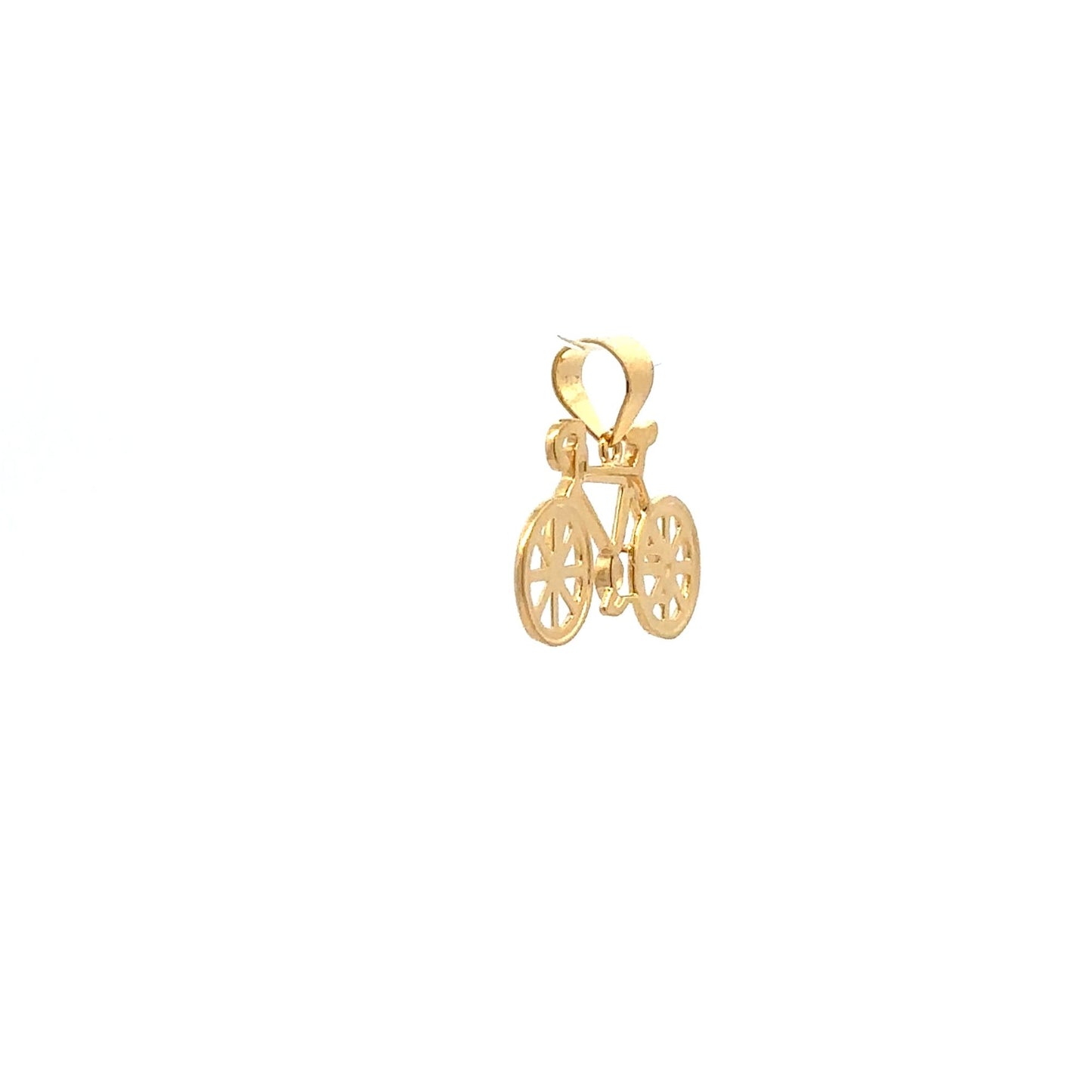 18K Gold Pendant Bicycle 1.92grams - Rafant