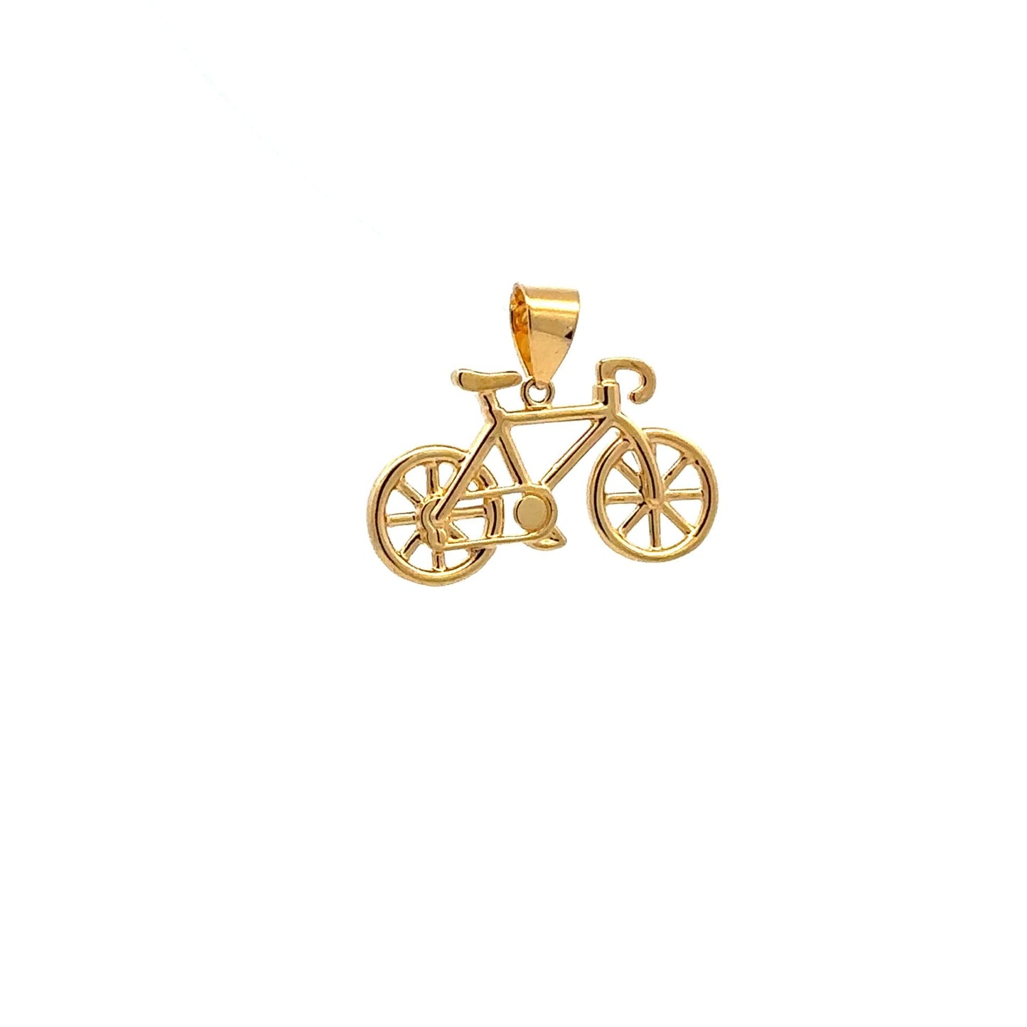 18K Gold Pendant Bicycle 1.92grams - Rafant