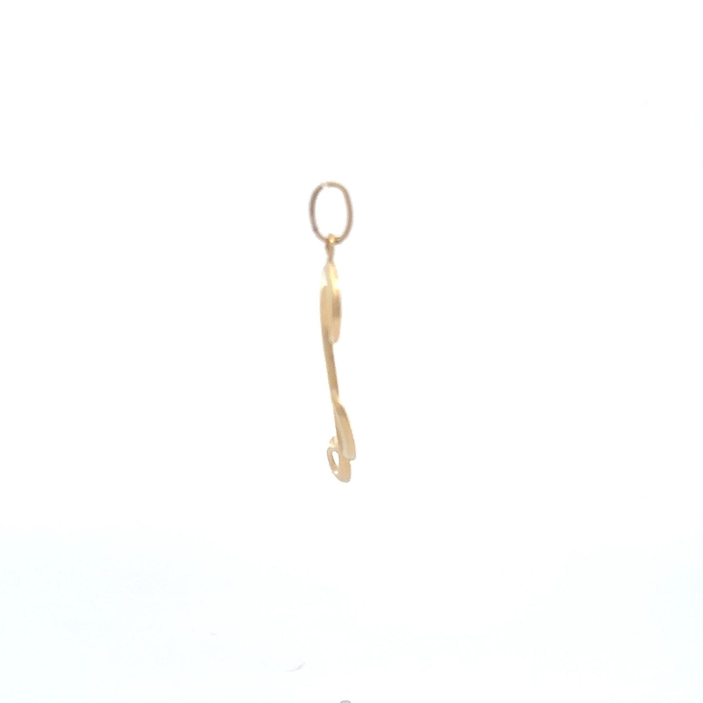 18K Gold Pendant Letter L Not a Back to Back Design 1.37 grams - Rafant