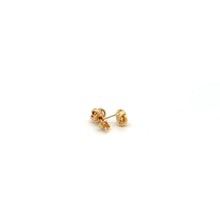 Load image into Gallery viewer, 18K Gold Earrings Stud Knot Small 1.17 grams - Rafant
