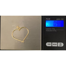 Load image into Gallery viewer, 18K Gold Pendant Open Heart 0.99 grams - Rafant
