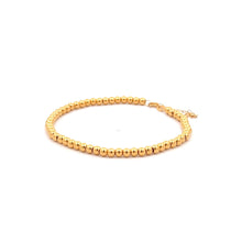 Load image into Gallery viewer, 18K Gold Bracelet Beaded Ball Size 6 inches plus 1 inch 1.19 grams - Rafant
