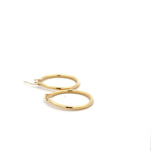 Load image into Gallery viewer, 18K Gold Earrings Hoops Polished 1.48 grams - Rafant
