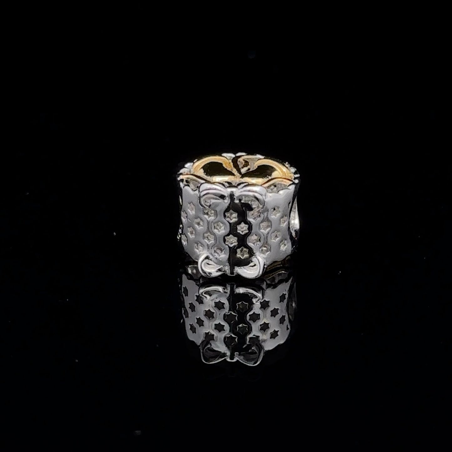 925 Sterling Silver Charm Bead Bells Christmas Holiday For Charm Bracelet Necklace - Rafant