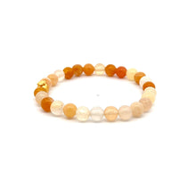 Load image into Gallery viewer, 24K Yellow Gold Money Bag Lucky Bracelet Aventurine Multicolor Gemstones 6mm - Rafant
