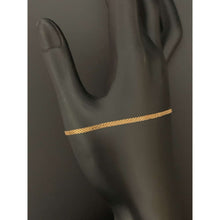 Load image into Gallery viewer, 18K Gold Bracelet Bismark Chain Size 7.5 inches 1.29 grams
