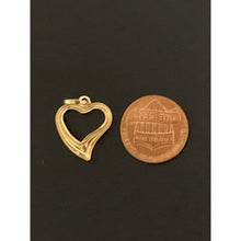 Load image into Gallery viewer, 18K Gold Pendant Open Heart 0.66grams - Rafant
