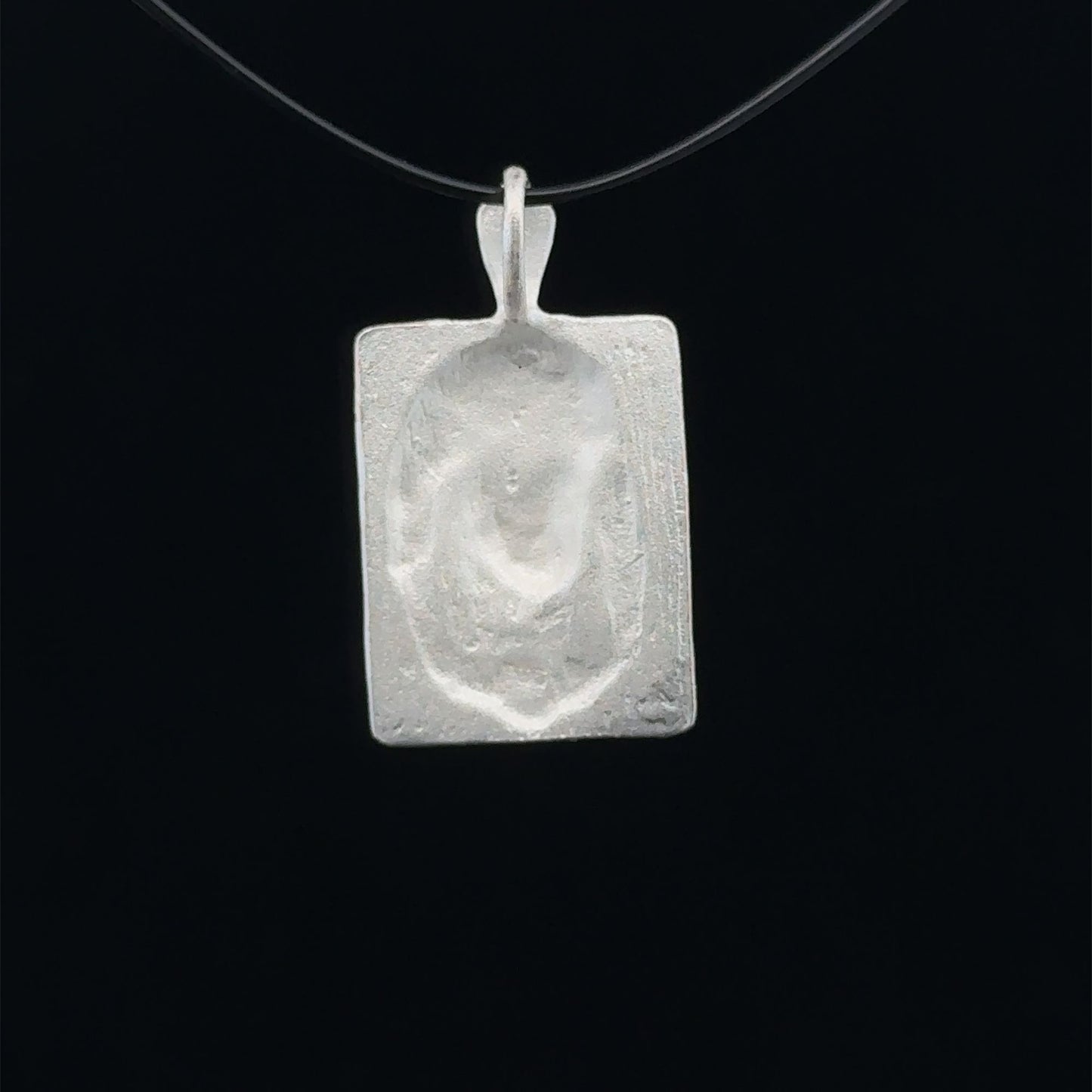 925 Sterling Silver Pendant Charm Jesus Christ Religious Medalion - Rafant