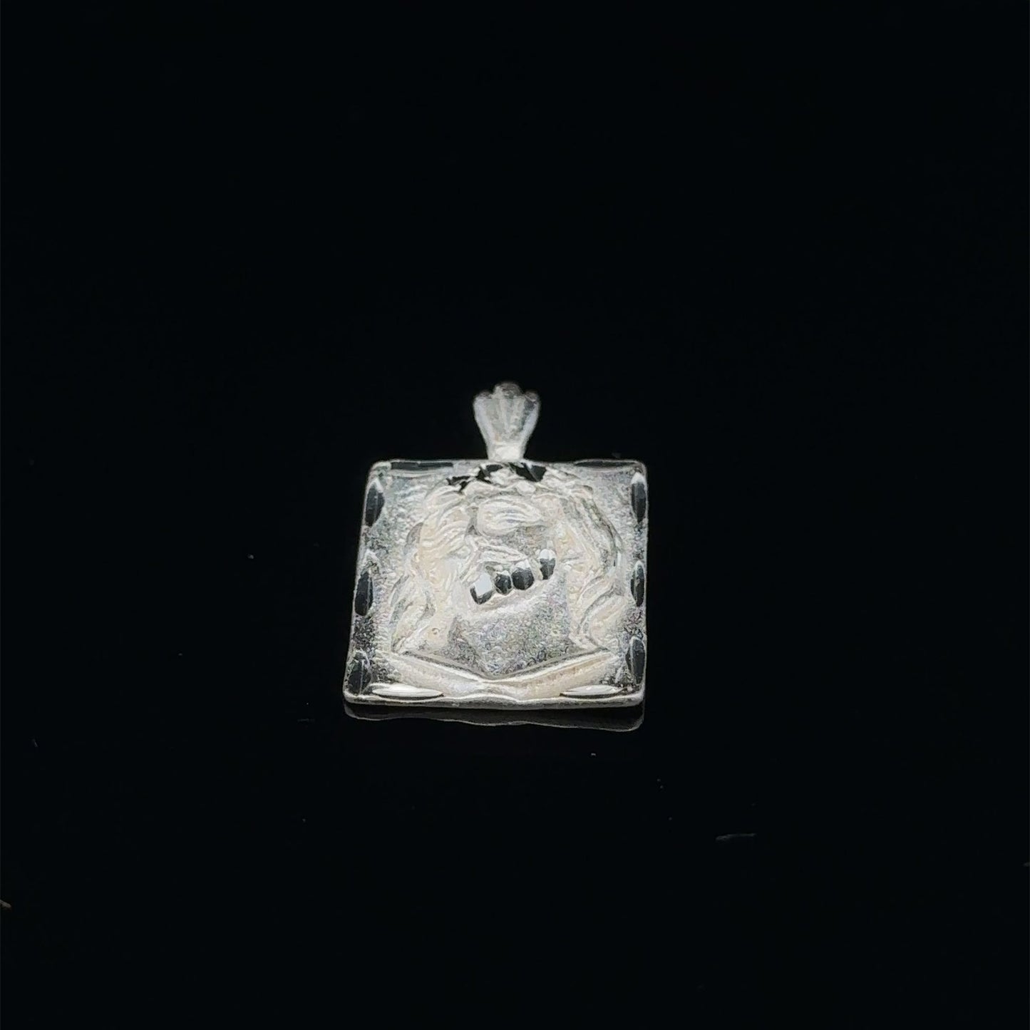 925 Sterling Silver Pendant Charm Jesus Christ Religious Medalion - Rafant