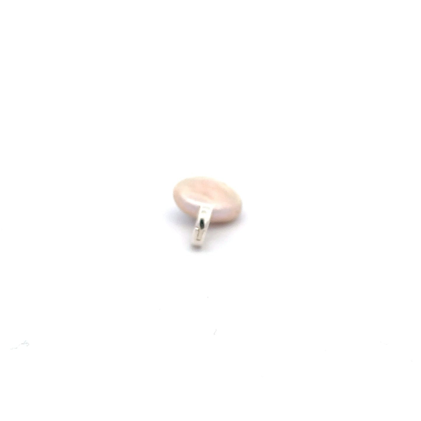 925 Sterling Silver Charm Freshwater Pearl Pendant Charm - Rafant