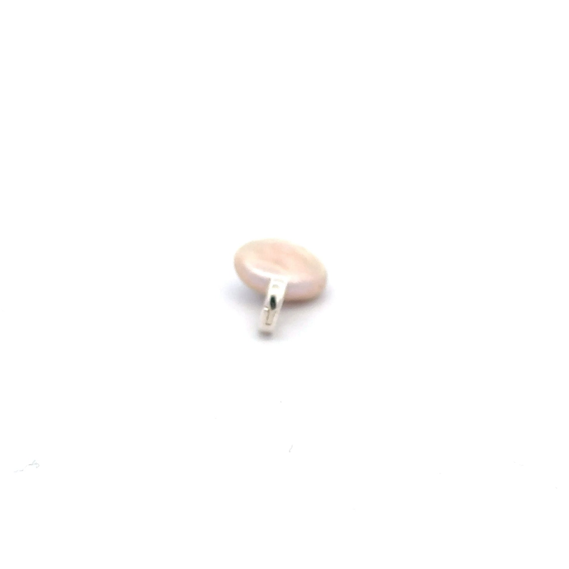 925 Sterling Silver Charm Freshwater Pearl Pendant Charm - Rafant