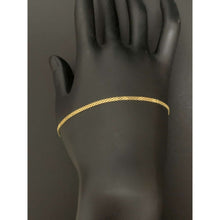 Load image into Gallery viewer, 18K Gold Bracelet Bismark Chain Size 7.5 inches 1.46 grams
