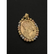 Load image into Gallery viewer, 18K Gold Pendant Woman Lady Tricolor 2.24 grams - Rafant
