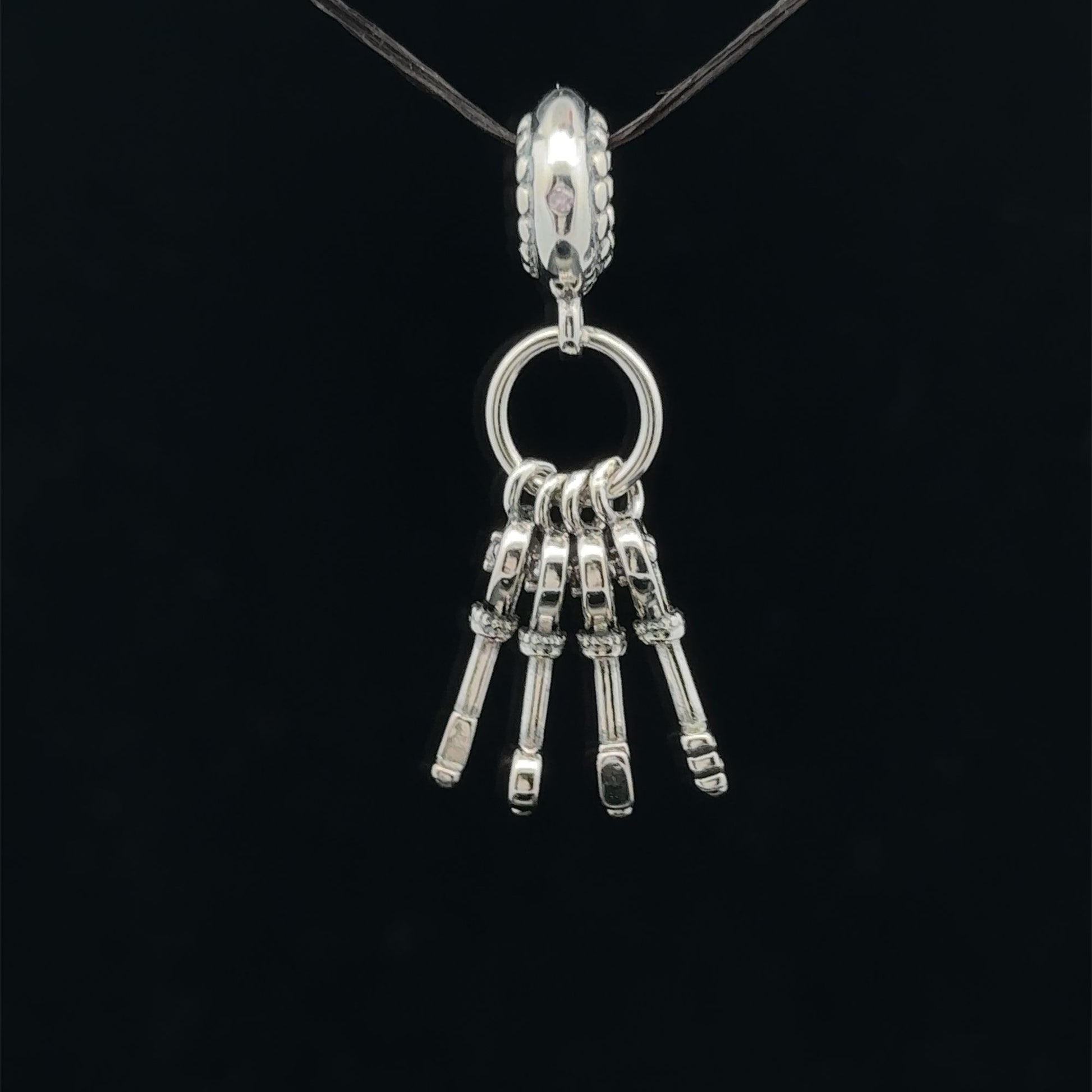 925 Sterling Silver Charm Bead Keys For Charm Bracelet Necklace - Rafant