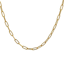 Load image into Gallery viewer, 18K Gold Necklace Chain Paperclip 16 inches 1.86 grams - Rafant
